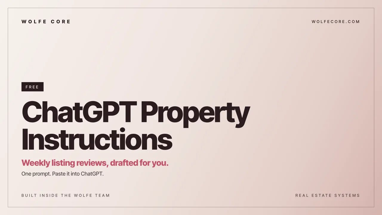 ChatGPT Property Instructions